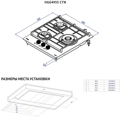 Korting HGG 4955 CTN.2