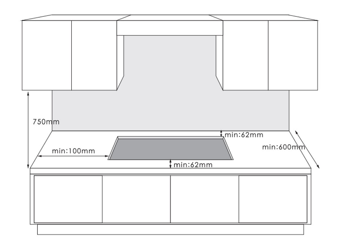 Схема встраивания Korting HGG 6766 ICPTN